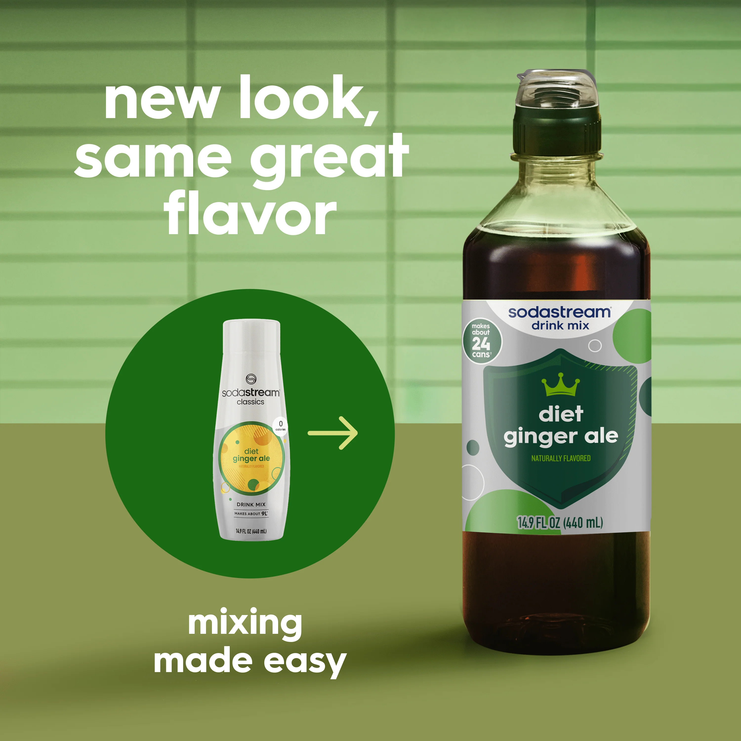 Sodastream Classics® Diet Ginger Ale Drink Mix 440ml - Image 5