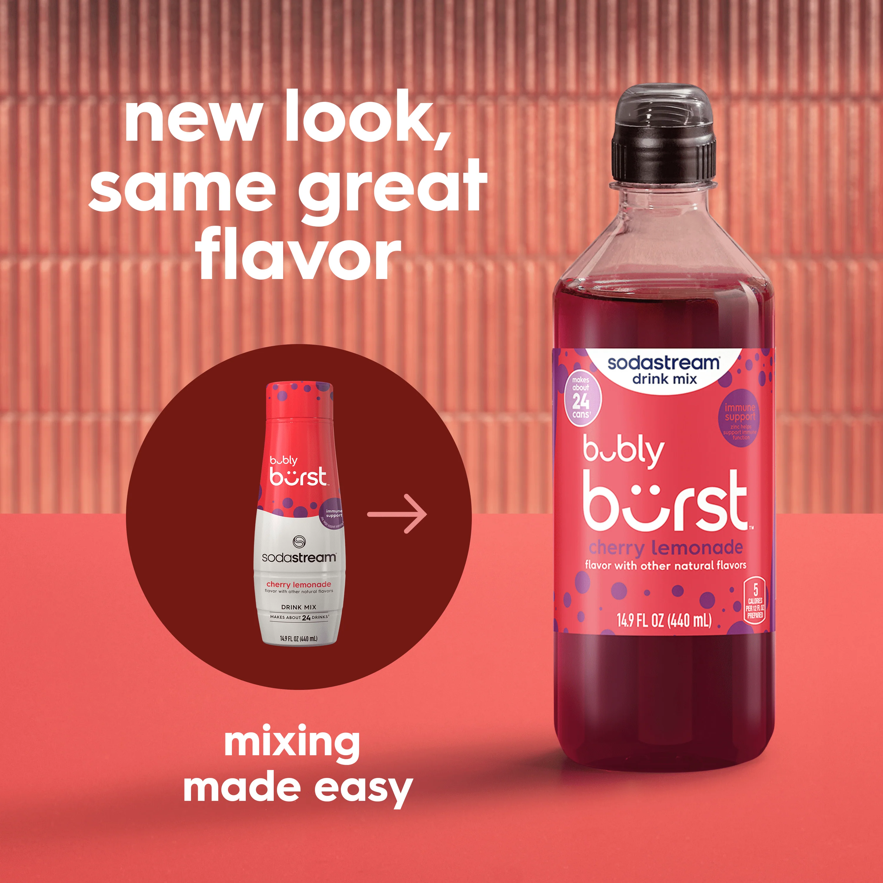 Sodastream bubly burst® Cherry Lemonade Drink Mix 440ml - Image 5