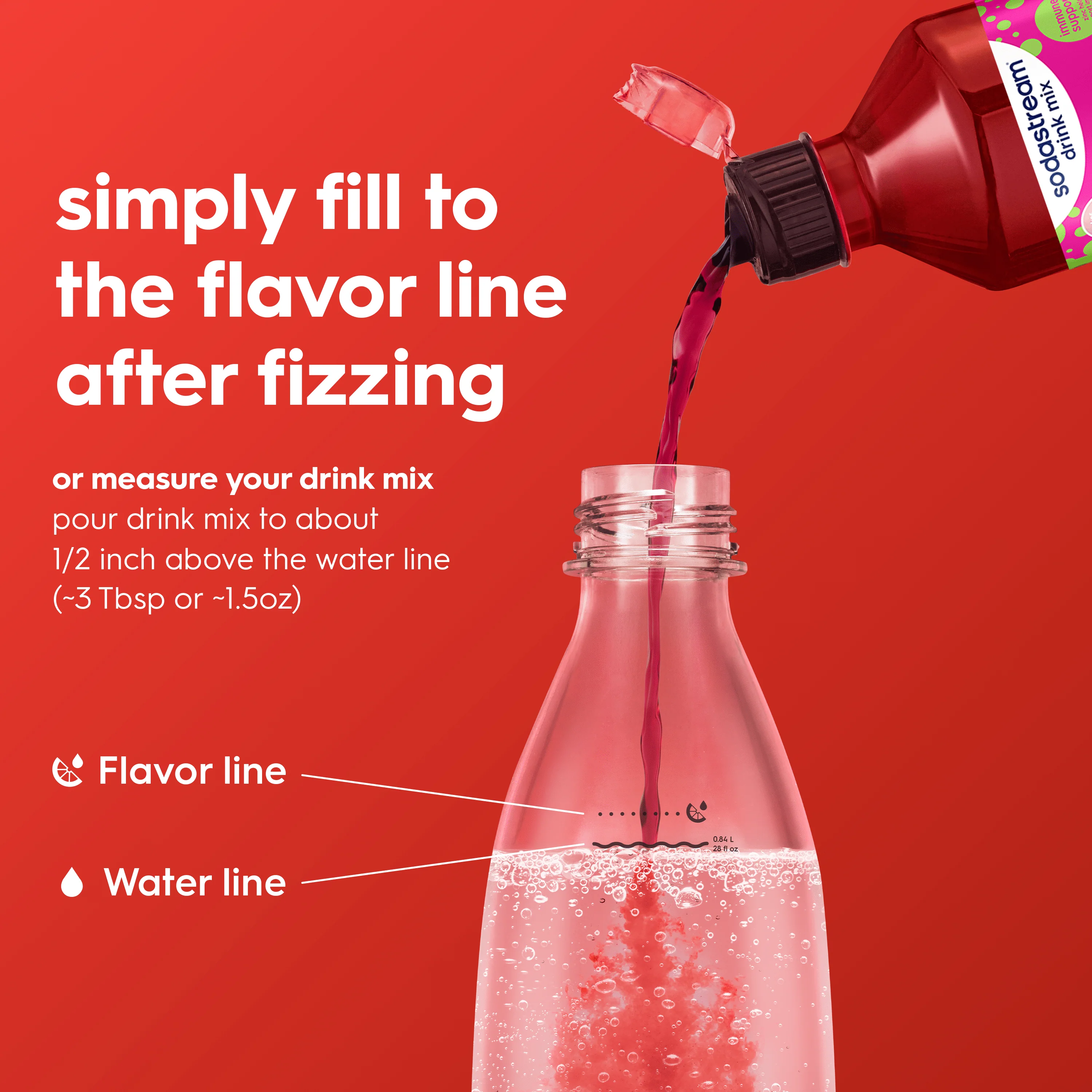 Sodastream bubly burst® Watermelon Lime Drink Mix 440ml - Image 2