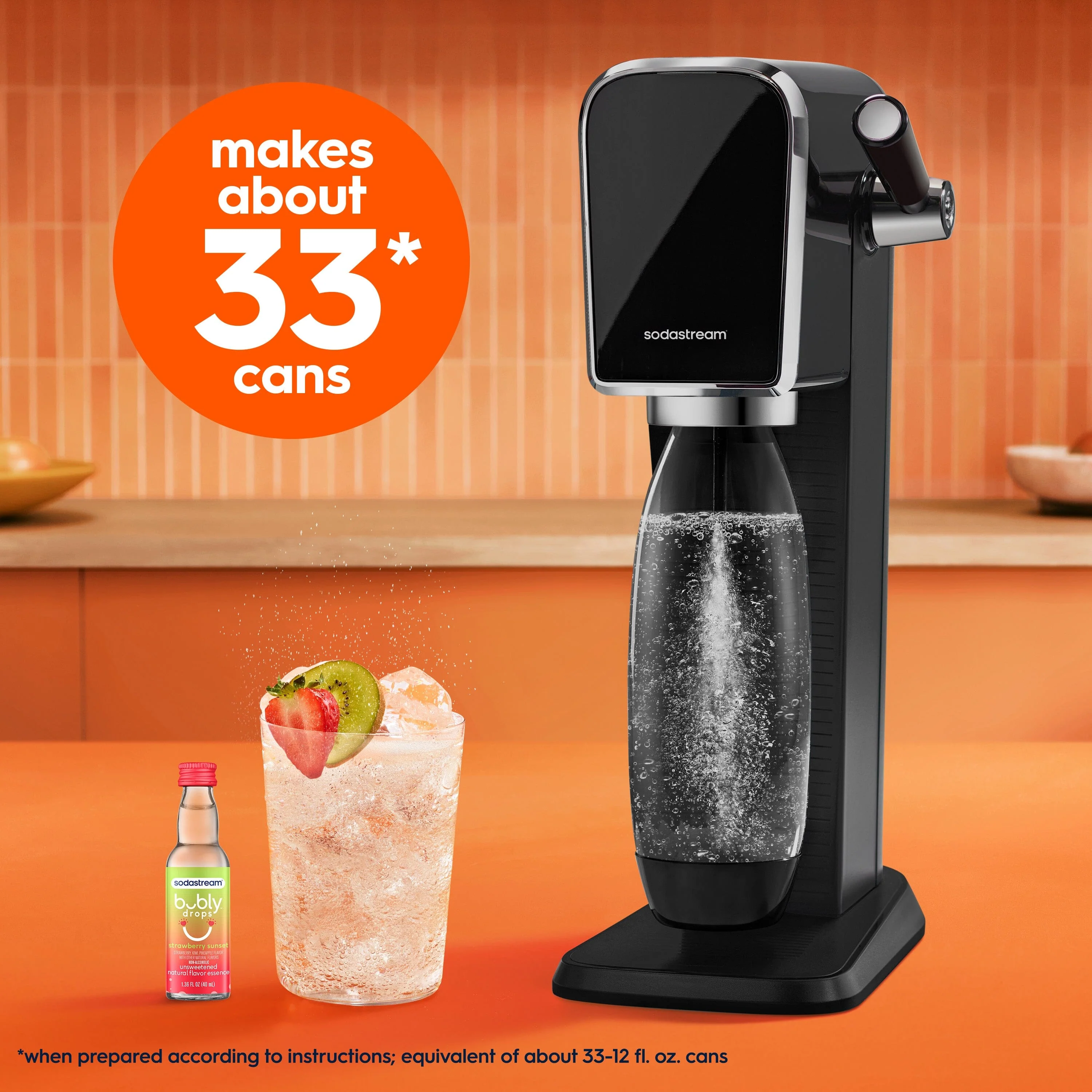 Sodastream bubly drops® Strawberry Sunset Natural Flavor Essence 40ml - Image 2