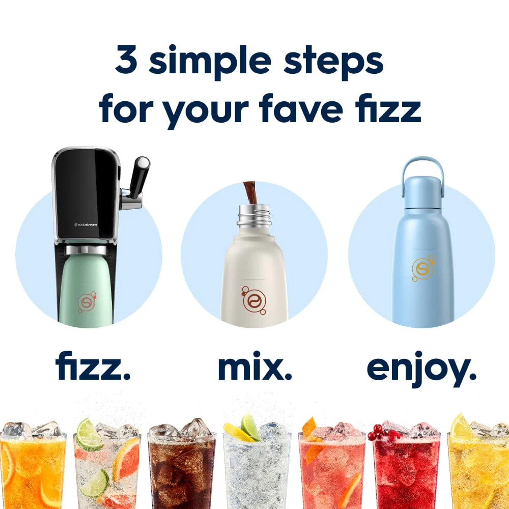 Sodastream Fizz & Go™ Insulated Stainless Steel Carbonating Bottle Arctic 30.4 oz - Image 7
