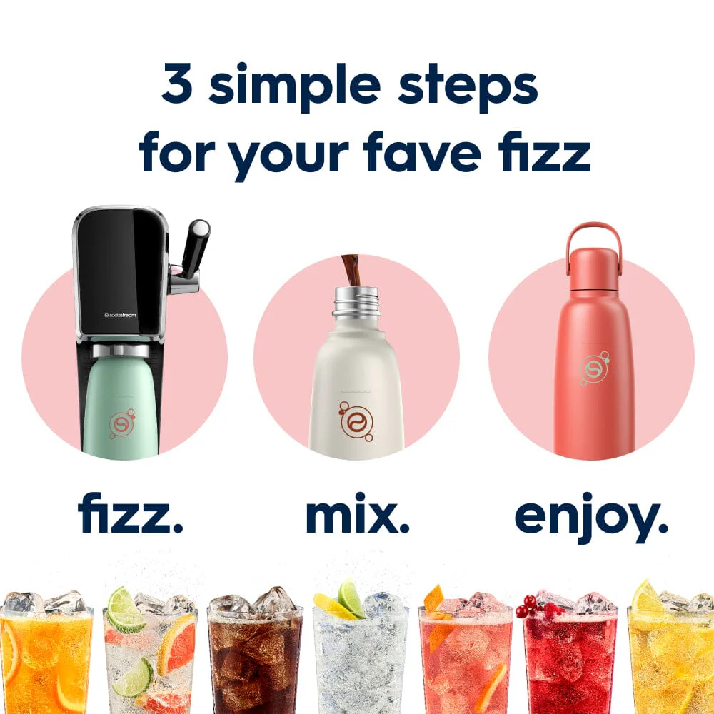Sodastream Fizz & Go™ Insulated Stainless Steel Carbonating Bottle Papaya 30.4 oz - Image 6