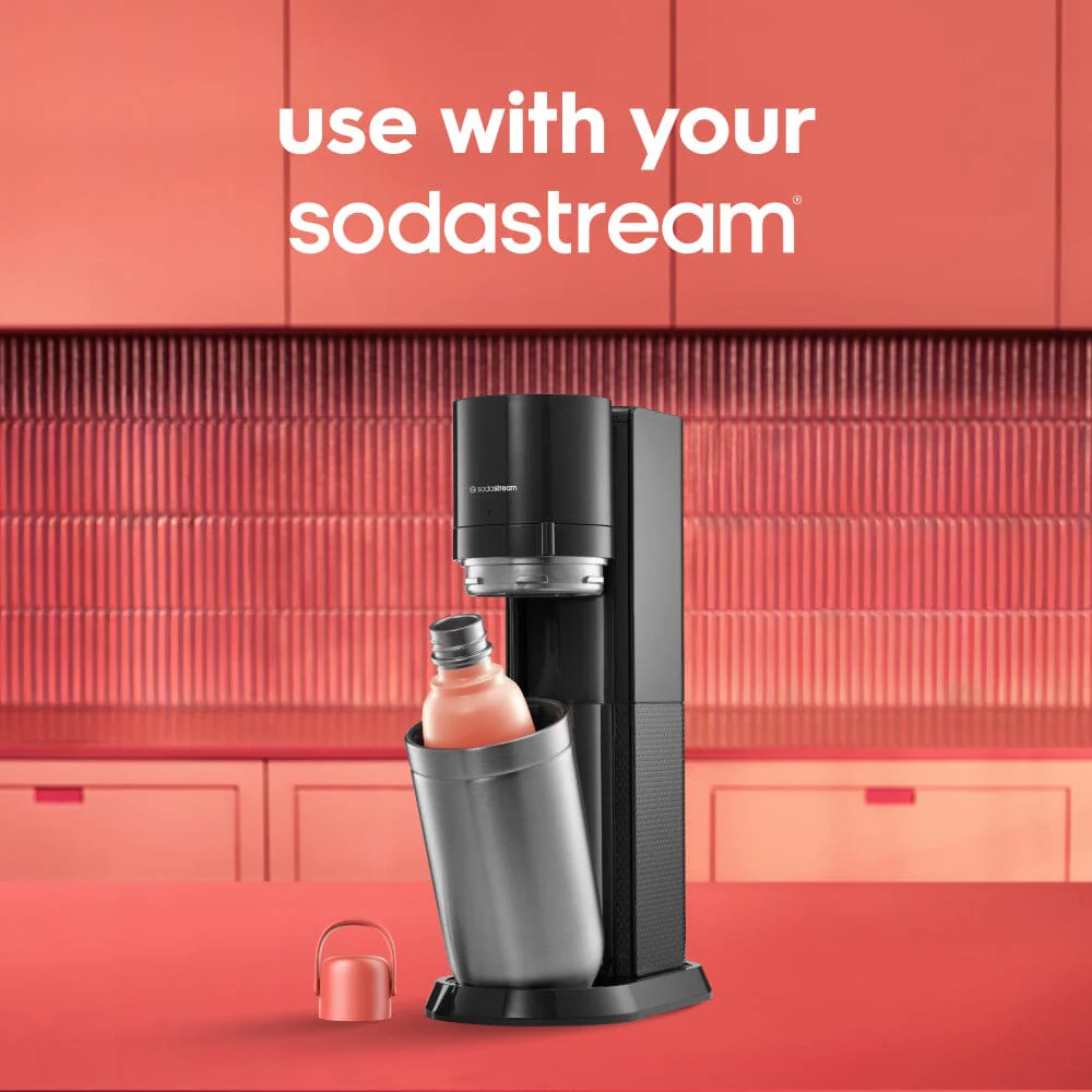 Sodastream Fizz & Go™ Insulated Stainless Steel Carbonating Bottle Papaya 30.4 oz - Image 7