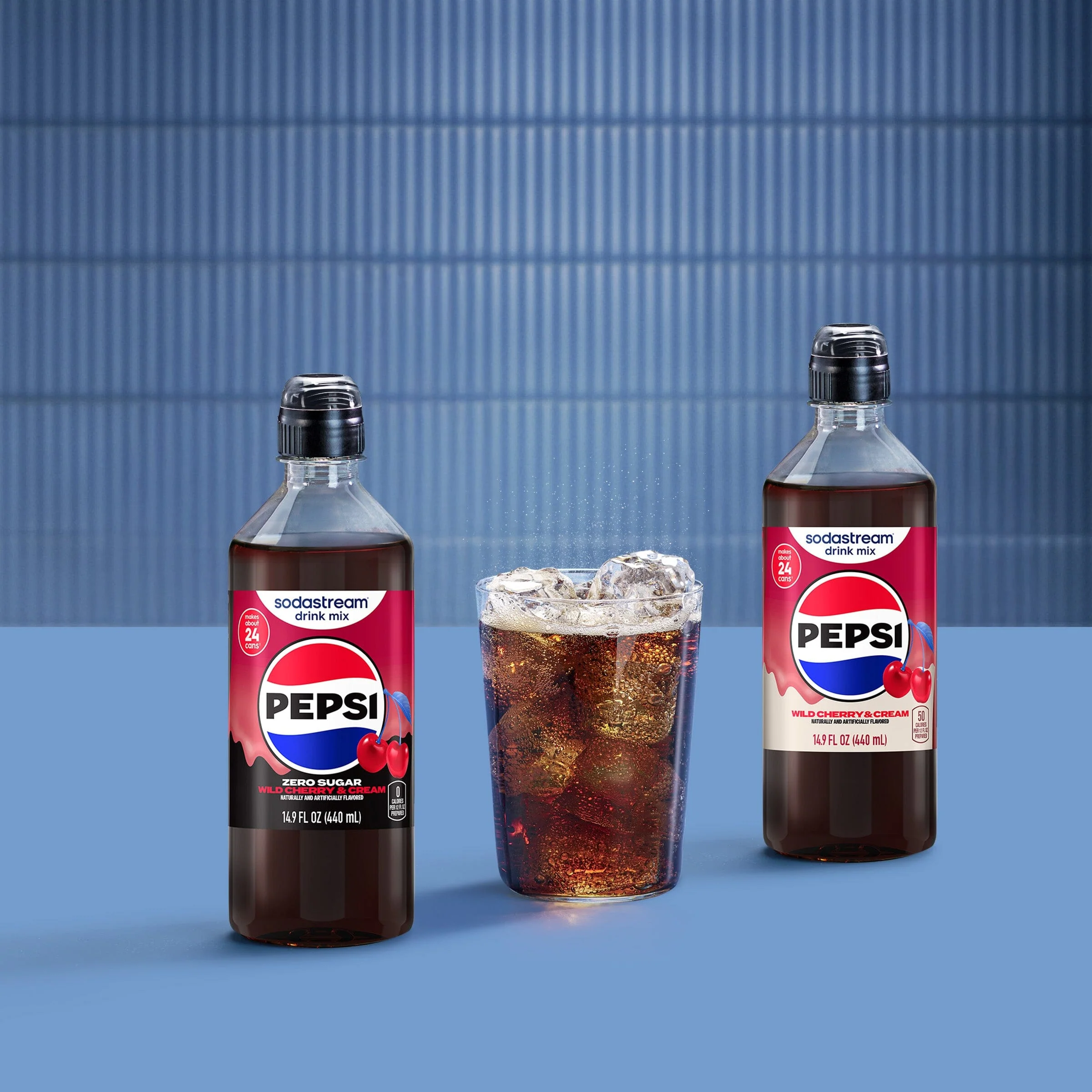 Sodastream PepsiĀ® Wild Cherry & Cream Zero Sugar 4 Pack Drink Mix 4 x 440ml - Image 7